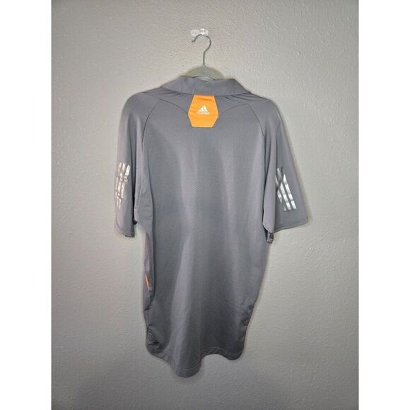Adidas Men's Gray Climacool TPC Scottsdale Short Sleeve Polo Size large - Picture 2 of 9